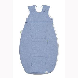 DE Odenwälder Jersey-Schlafsack Airpoints Melange bleu Gr. 70