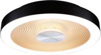 Paulmann 71178 LED Deckenleuchte Volea 32cm 3000K dimmbar Schwarz Gold IP44