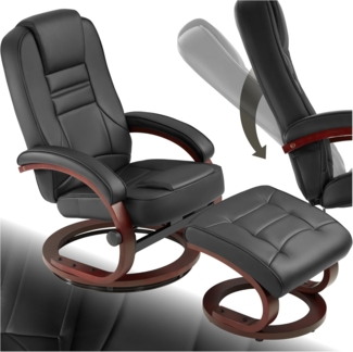 tectake Relaxsessel Fernsehsessel, mit Hocker