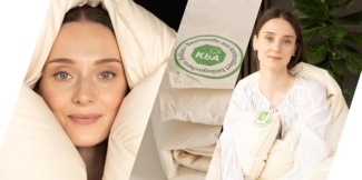 Vitaschlaf Daunenbettdecke Vitaschlaf® BIO-LUXE-KBA Bettdecken für Sommer Winter Ganzjahresdecke, Füllung: 100% Daunen, alle Wärmestufen, Bezug: 100% BIO-BAUMWOLLE, Bettdecke 135x200 cm, 155x220 cm und weitere Größen, Made in Germany
