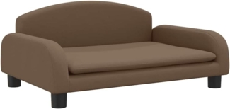 vidaXL Hundebett Braun 70x45x30 cm Stoff