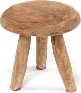 Blumenhocker Klara 28 cm, Mahagoni Holz, rund naturfarben