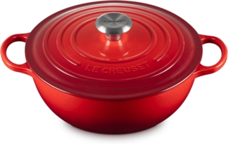 Le Creuset Gusseisen Signature La Marmite 26 cm kirschrot