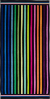 Gözze Strandtuch Streifen 4, Jacquard-Velours (1-St), Badetuch, modern gestreift, reine Baumwolle