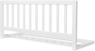 Ehrenkind® Rausfallschutz Bettgitter für Kinder | Massivholz Buche | Bettschutzgitter für Kleinkinder & Babys | Werkzeuglose Montage | Höhenverstellbar | Natürlich & Sicher | 90cm Weiß
