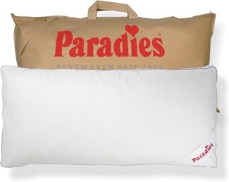 Paradies Kopfkissen Softy Top Bio, Füllung: 100% Polyester, Bezug: 100% Bio-Baumwolle, Bauchschläfer, Seitenschläfer, Rückenschläfer, hergestellt in Deutschland, Füllmengenanpassung durch Reißverschluss