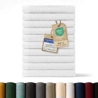 Blumtal Gästehandtücher 30x30cm - weich und saugstark, Frottee (12-St), 12er und 24er Set, 100% Baumwolle