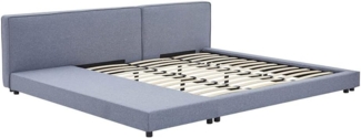 Home Deluxe - Bett mit Ablage GALAXIS - Farbe: Grau, Größe:, mit Matratze H2/H3, 180x200 cm