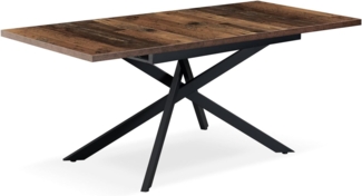 B&D home Esstisch Ausziehtisch LARS, X-Gestell, ausziehbar, 120-160cm, 4-6 Personen