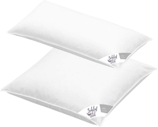 Schlafstil Daunen Kopfkissen D700, 60% Gänsedaunen, 40% Federn|80x80 cm