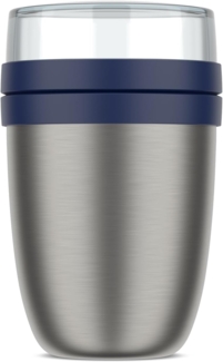 Mepal - Thermobehälter Ellipse - Thermo Lunchpot - Praktischer Joghurtbecher & Suppenbecher zum Mitnehmen - 6-8 Stunden heiß & 12 Stunden kalt - 500 + 200 ml - Vivid blue