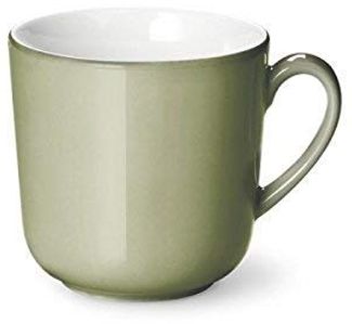 Becher mit Henkel 0,32 l Solid Color Khaki Dibbern Becher - Mikrowelle geeignet, Spülmaschinenfest