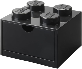 Lego Brick 4 Desk Drawer czarny