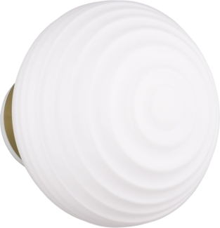 Akku Wandleuchte EARL mit Glasschirm Weiß dimmbar, Ø 15,5cm