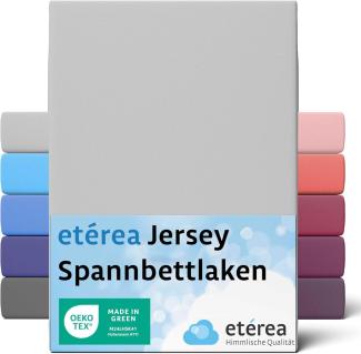 etérea Comfort Jersey Spannbettlaken Silber 60x120 cm - 70x140 cm