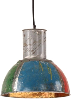 vidaXL Hängelampe Industrie-Stil 25 W Mehrfarbig Rund 28,5 cm E27 344401
