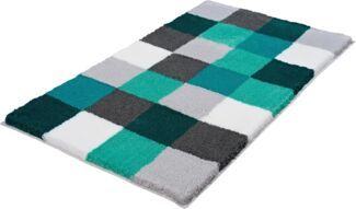 Kleine Wolke Badteppich Caro, Petrol, 70x120 cm