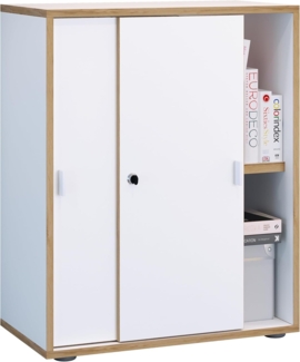 VCM Büroschrank Salia 920732 Weiß H. 74 x B. 60 x T. 37 cm