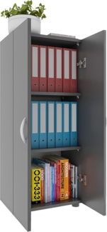 VCM Büroschrank Ulas 918434 Anthrazit H. 108 x B. 49 x T. 34 cm