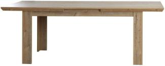 FORTE Nepal Esstisch ausziehbar, Holzwerkstoff, Braun, 160 x 75 x 90 cm