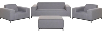 Lounge Set mit Tisch ROVIGO Grau