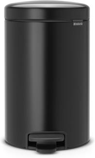 Brabantia 'NewIcon' Treteimer, Matt Black, 12 Liter