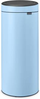 Brabantia Touch Bin, Mülleimer, Abfalleimer, Stahl, Dreamy Blue, 30 L, 202728