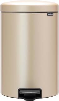 Brabantia 'NewIcon' Treteimer, Metallic Gold, 20 Liter