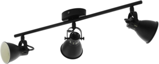 Eglo 98399 Spotleuchte LED SERAS 2 Stahl schwarz GU10 3X3W L:59,5cm B:6,5cm