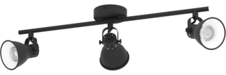 Eglo 98399 Spotleuchte LED SERAS 2 Stahl schwarz GU10 3X3W L:59,5cm B:6,5cm