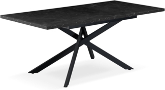 B&D home Esstisch Ausziehtisch LARS, X-Gestell, ausziehbar, 120-160cm, 4-6 Personen