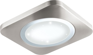 LED Aufbauleuchte, chrom matt, Kristalleffekt, L 40 cm, PUYO-S