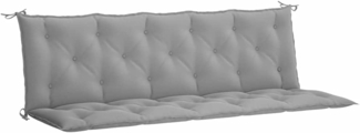 vidaXL Gartenbank-Auflagen 2 Stk. Grau 180x50x7 cm Oxford-Gewebe