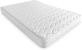 DUÉRMETE ONLINE Schlaft Online-Viskoelastische Matratze Sena wendbar | fest und komfortabel | mittlere bis hohe Festigkeit | Winter-/Sommerseite, weiß, 180x180