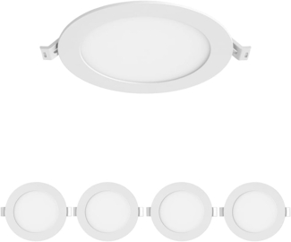 9W LED Einbaustrahler Deckenspot Ultra Flach Einbauleuchte Einbauspot 230V IP40 4000K Neutralweiß