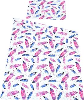 BABYLUX Bettwäsche Bezug 2 Tlg. 100x135 cm Kinderbettwäsche Bettwäsche Bettset Babybettwäsche (99. Feder)