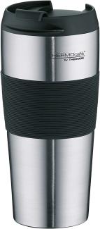 THERMOS Isolierbecher THERMOPRO, 0,4 Liter, silber matt doppelwandiger Edelstahl mit Vakuumisolierung, schlag - 1 Stück (4056. 205. 040)