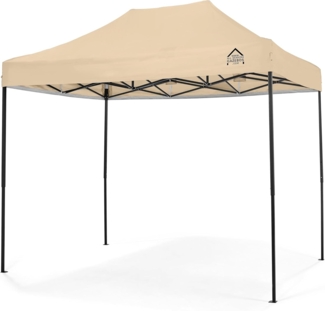 All Seasons Gazebos 3x2 m vollständig wasserdichtes Faltpavillon - Beige