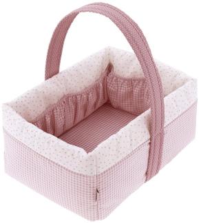 Cambrass - Aufbewahrungskorb (Cellophan) 22. 5 x 29 x 29 cm Vichy10 Rosa