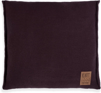 Knit Factory Uni Kissen 50x50 cm Glatt Lila