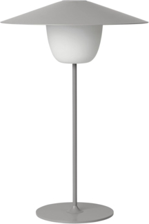 Blomus Mobile LED-Leuchte ANI LAMP LARGE, Lampe, Aluminium matt pulverbeschichtet, Satellite, 66069