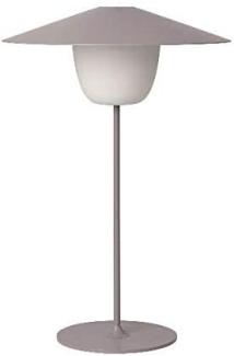 Blomus Mobile LED-Leuchte ANI LAMP LARGE, Lampe, Aluminium matt pulverbeschichtet, Satellite, 66069