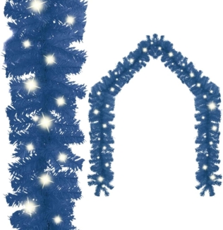 vidaXL Weihnachtsgirlande mit LED-Lichtern 20 m Blau 329194