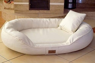 LENNART EASY CLEAN Orthopädisches Hundesofa - 05 Creme, 85x65cm