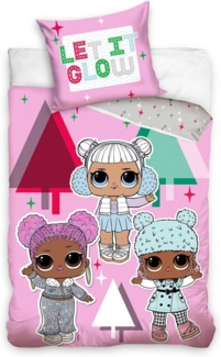 Carbotex Bettwäsche L.O.L. Surprise! - Let it glow - Wende-Bettwäsche-Set, 135x200, LOL, Baumwolle, 100% Baumwolle