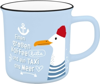 XL Tasse Becher Tee Kaffeetasse 0,55cl Geschenk Sheepworld MEER 74527