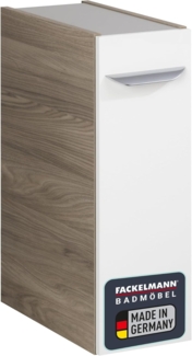 Fackelmann LUXOR Unterschrank mit Apothekerauszug 20 cm, Braun hell/Weiß