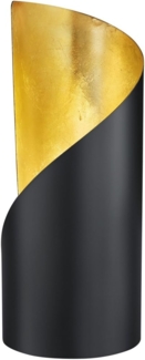 Tischleuchte, FRANK, 1 x E14/25W schwarz/gold