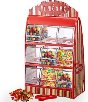 Cepewa Retro Süßigkeitenautomat mit Zange Weingummi Spender 50er Jahre Fruchtgummi Jellybeans Theke