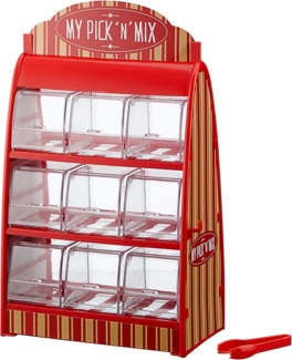 Cepewa Retro Süßigkeitenautomat mit Zange Weingummi Spender 50er Jahre Fruchtgummi Jellybeans Theke